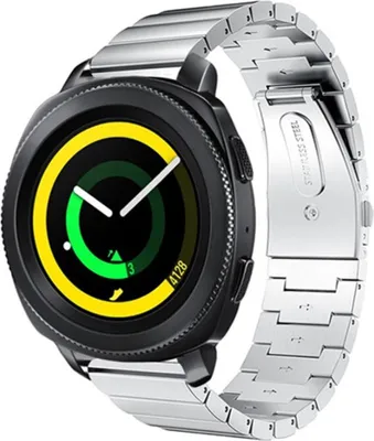 Produktbild von Strap-it Samsung Gear Sport Armband Metall (Silber)