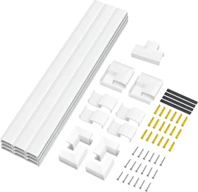 Zdjęcie produktu dla LogiLink Cable channel set, wall installation, 67pcs, white