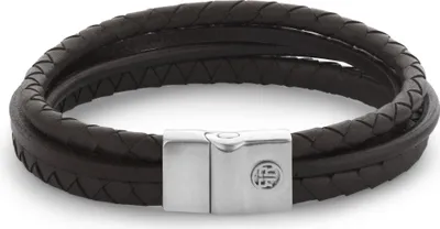 Produktbild von Rebel & Rose RR-M0055-S-L Armband Full Metal Premium Combo 12mm Brown