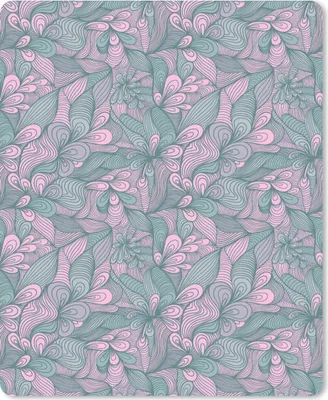 Produktbild von MuchoWow® Mauspad Mousepad Muster - Blumen - Design 19x23 cm - Mousepads - Maus Mat - Pad - Mausunterlage - Mauspads - Spielen
