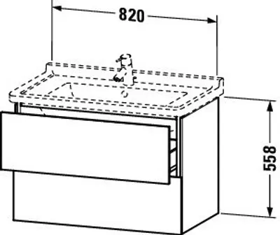 Produktbild von Duravit LC626505555 LC WTU WH 820x469x558 Ei Marmoriert