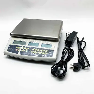 Produktbild von Bonvoisin Zählwaage, 3–30 kg, digitale Präzisions-Elektronikwaage, industrielle Zählwaage, Münzzählwaage, digitale Waage (30 kg/66 lb, 1 g/0,002 lb)