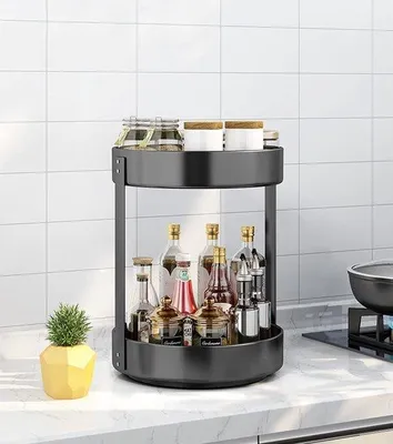 Produktbild von Famanu Küchenregal 360° drehbar - Schwarz