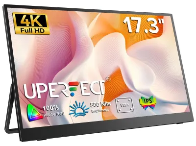 Productafbeelding van 17,3 Inch 4K Portable Monitor - Draagbaar Scherm - Extern Display - Gaming Monitor - UHD Monitor