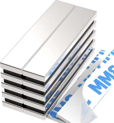 Produktbild von Famanu Magnetstab 10 Stück Starke Neodymium-Magnete - Vielseitiger Halter (50x10x5mm)