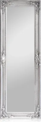 Image de Ashford miroir sur pied cadre en bois massif rectangulaire 130 x 45 cm