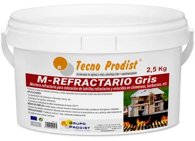 Feuerfester Mörtel 2,5 kg – hitzebeständig bis 1450 °C für Grill, Ofen, Kamin