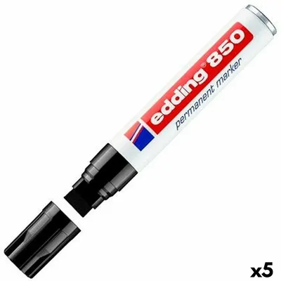 Zdjęcie produktu dla Marker permanentny Edding 850 5-15 mm czarny (5 sztuk)