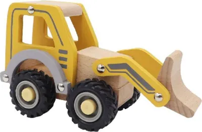 Immagine prodotto di Simply Giocattoli in legno Bulldozer per bambini dai 3 anni in su - educativo