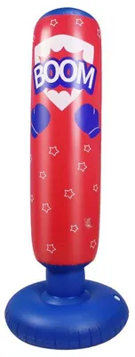 Obrázok produktu pre Nafukovací boxovací vak Červeno-modrý 125cm