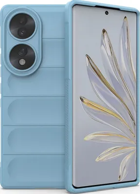 Produktbild von Mobigear Bumpy  HONOR 70 Hülle Flexibles TPU Backcover - Blau