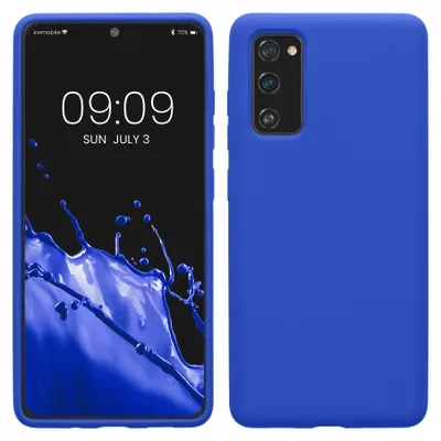 Produktbild von kwmobile Handyhülle für Samsung Galaxy S20 FE Hülle - Case Silikon - Kabelloses Laden - Schutzhülle Cover in Baltik Blau