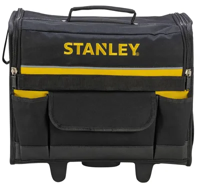 Productafbeelding van Stanley 1-97-515: Gereedschapskoffer op wielen, gemaakt van technisch nylon, met zakken en compartimenten voor gereedschap