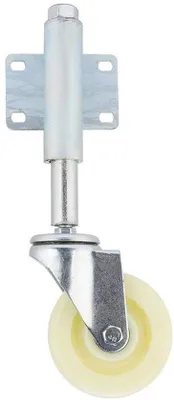 Zdjęcie produktu dla Zestaw kółek nylonowych, 4 sztuki - nośność 200 kg - wytrzymałe - uniwersalne, łatwe w montażu