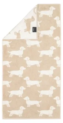 Immagine prodotto di Asciugamano Cawö "We Love Dogs", 50 x 100 cm, color beige