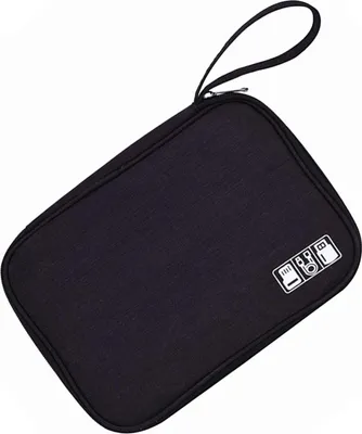 Productafbeelding van Opbergtas voor kabels, multifunctionele digitale organizer, powerbank, hoesje voor oordopjes, zwart