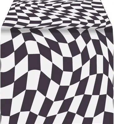 Papiertischdecke Alice im Wunderland, 120x180 cm, schwarz-weiß