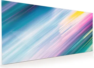 Produktbild von Küchenrückwand Spritzschutz Glas mit Motiv Farbiges Streifenmuster 40 x 40 cm