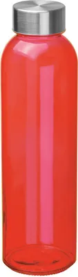 Produktbild von Trinkflasche / aus Glas / Füllmenge: 500ml / Farbe: rot