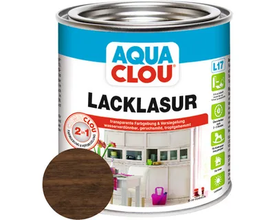 Produktbild von Clou Lack-Lasur Combi Aqua L17 eiche mittel 375 ml