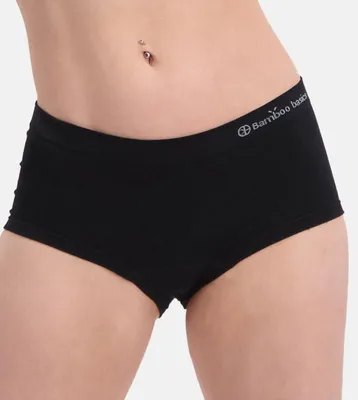 Image de Bamboo Basics slip lot de 2 seamless knitted hipster black femmes