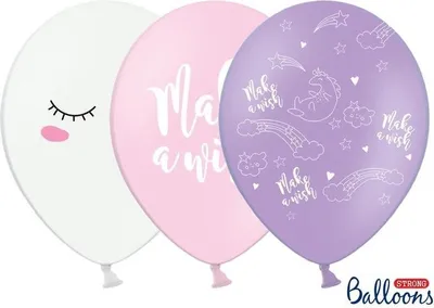 Zdjęcie produktu dla Balony 30cm, Jednorożec, mix (1 op. / 6 szt.)