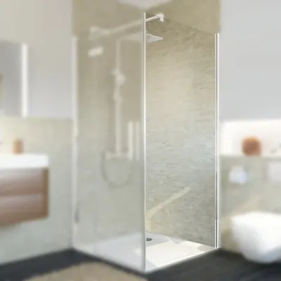 Produktbild von Seitenwand für Drehtür Breuer Avanta 90 cm Klarglas mit schmutzabweisender Glasbeschichtung Profilfarbe chrom