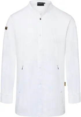 Produktbild von Karlowsky Kochjacke Green-Generation, aus nachhaltigem Material, 72% GRS Certified Recycled Polyester / 28% Conventional Baumwolle Artikel JM 35 - weiß - Größe 72