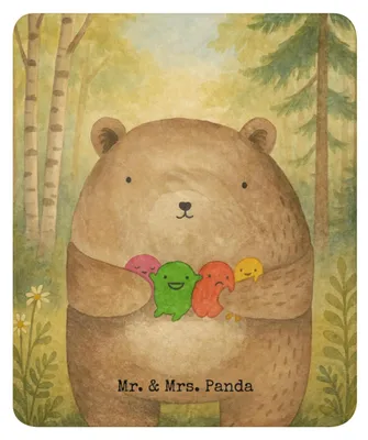 Produktbild von Mr. & Mrs. Panda Decke Bär Gefühl Design 130 x 155 cm - Weiß - Geschenk, Teddy, Verrückt, Wärmedecke, Tagesdecke, Wahnsinn, Überwurf, Heimdecke, Durchgedreht