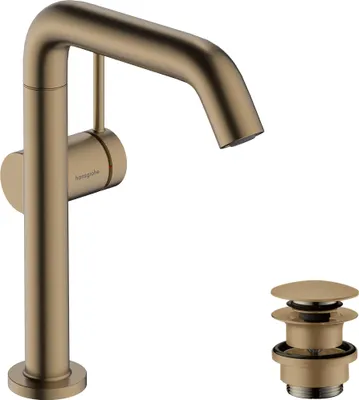 Immagine prodotto di hansgrohe Tecturis S robinetterie de lavabo 210 Fine CoolStart, avec bec pivotant et vidage Push-Open, EcoSmart, 73360140, 73360140