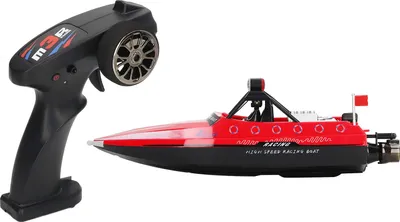 Obrázek produktu pro RC člun dobíjecí elektrický Cool vzhled Anti Collision 80m dálkové ovládání člun pro dospělé děti červená