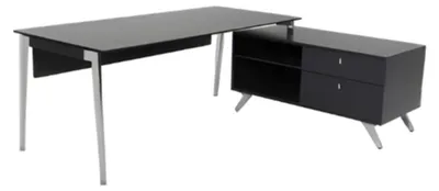 Produktbild von Schreibtisch mit Sideboard Moderner Schreibtisch workstation Arbeitsplatz New