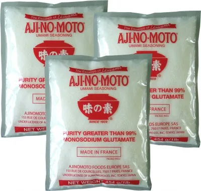 Produktbild von 3er-Pack  AJI-NO-MOTO Mononatrium Glutamat (3x 454g) | Geschmacksverstärker E621
