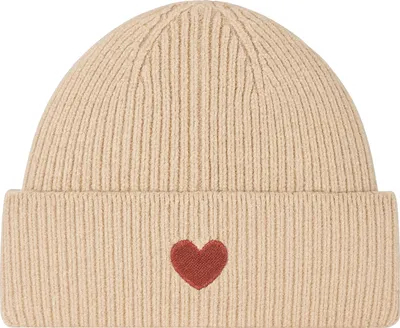 Produktbild von Faera Gemusterte Strickmütze mit Rippbündchen dezenter Stickerei One Size