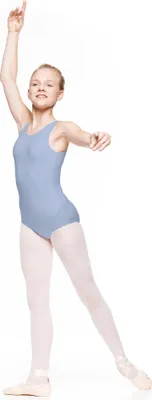 Immagine prodotto di BATYLDA - body da danza blu per la danza, taglia junior. Body da danza Batylda per la danza e la ginnastica, blu 134/140
