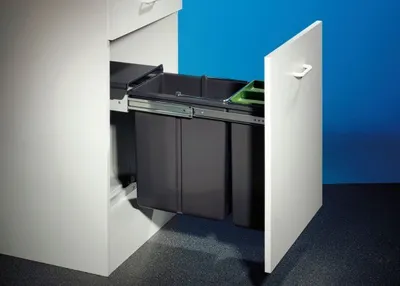 Image de HailoDouble 30 BM. Collecteur de déchets, anthracite.  - Poubelle
