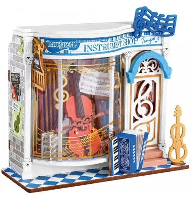 Immagine prodotto di Puzzle 3D Minicasa Melody Instrument Shop, RoLife, 63 pezzi