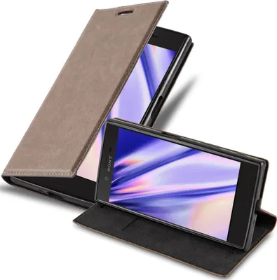 Obrázek produktu pro Cadorabo Case for Sony Xperia XZ / XZs Protective Case in Brown Pouzdro na mobilní telefon s magnetickým zavíráním