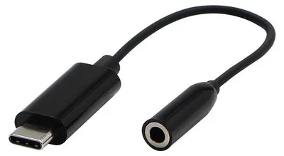 Immagine prodotto di Convertitore USB/Audio, USB C maschio - Jack (3,5 mm) femmina, stereo, nero, Logo blister