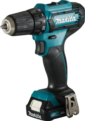Produktbild von Makita DF333DSAE Akku-Bohrschrauber 12V, inkl. 2x 2,0Ah Akku und Netzteil