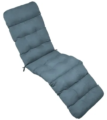 Produktbild von Beautissu Bequeme Liegenauflage Deckchair, 200x50x8 cm, Taubenblau