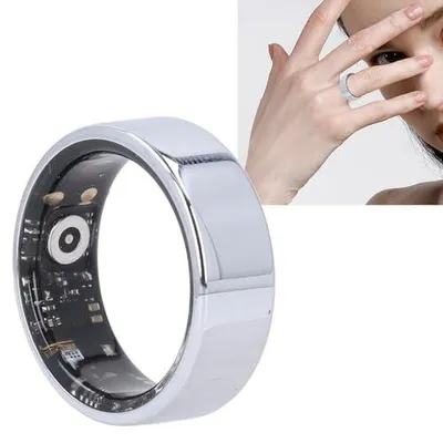 Produktbild von Smart Ring Health Tracker, IP68 Wasserdicht, Mehrere Sportmodi, Schrittzähler, Kalorienverfolgung, Fitness-Tracker-Ring für Sport, Echtzeit-Synchronisierung mit Dem Telefon (8#)
