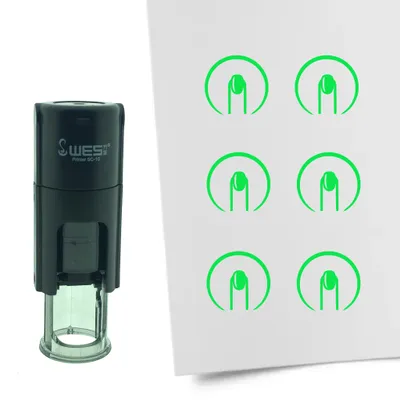 Produktbild von CombiCraft Selbstfärbender Stempel 'Nagel' in der Farbe Grün, Ø10mm