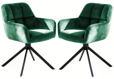 Image de Chaises de salle à manger - Chaises - Chaises de cuisine - Chaises de salle - Chaises de salon - Lot de 2, couleur verte