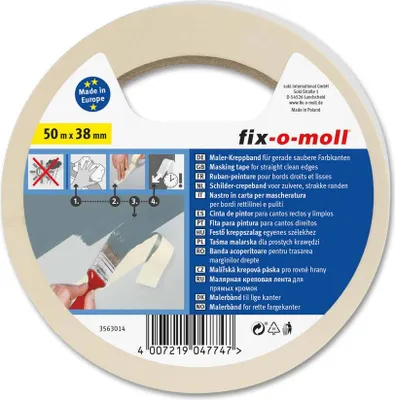 Produktbild von Kreppband Flachkrepp fix-o-moll 50m x 38mm