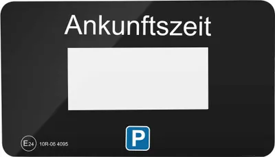 Produktbild von Parkscheiben-Folie mit Klebepads für digitale Parkscheibe V1