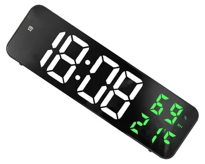Digitale LED-Klok, 12/24 Std., Wecker, großes Display, für Zuhause
