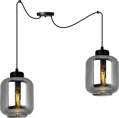 Obrázok produktu pre Moderná elegantná závesná lampa so skleneným tienidlom