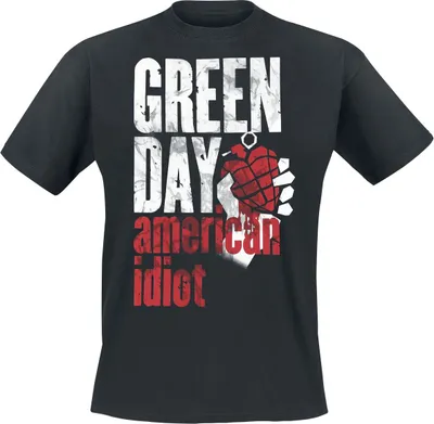 Produktbild von Green Day T-Shirt Herren Smoke Screen schwarz Band-Merch, Bands 100% Baumwolle XXL