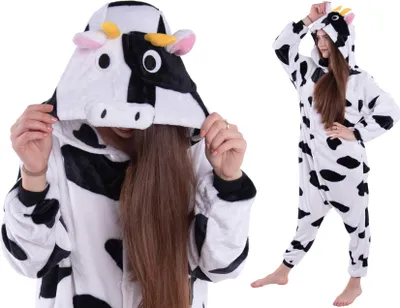 Produktbild von Kigurumi Onesie Kuh Pyjamas, Größe M